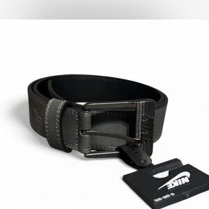 Nike Gray Synthetic Leather Belt